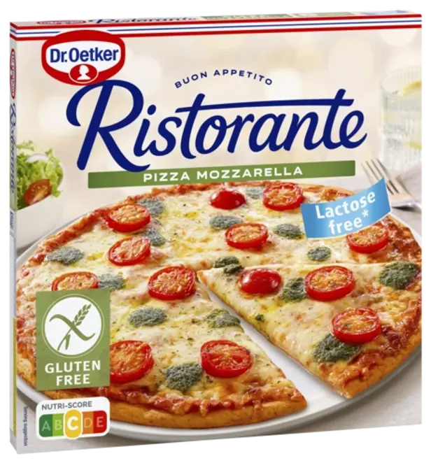 Dr Oetker-pizza med smaken Gluten Free Mozzarella