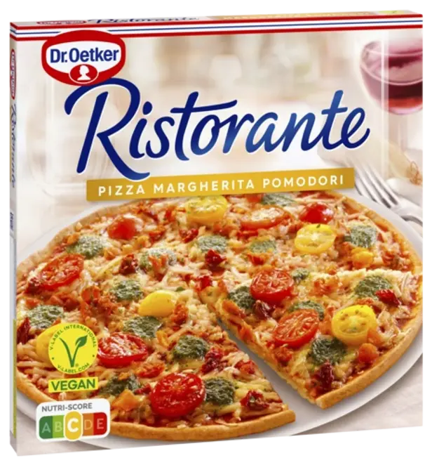 Dr Oetker-pizza med smaken margherita pomodori