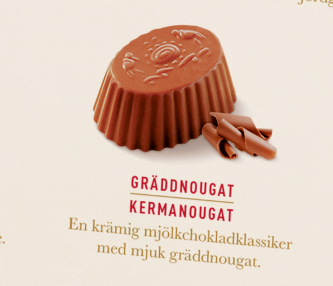 Chokladpralinen Gräddnougat