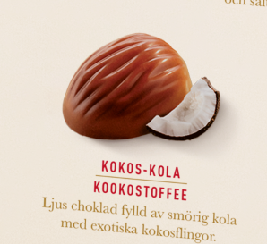 Chokladpralinen Kokos-Kola