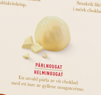 Chokladpralinen Pärlnougat