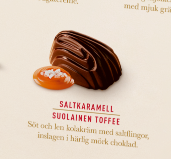 Chokladpralinen Saltkaramell