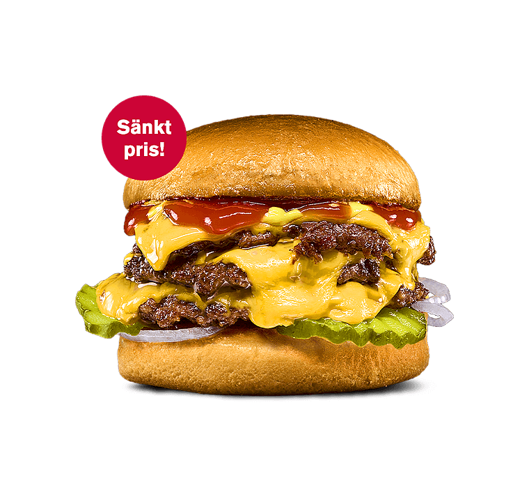 York's Triple Cheese-burgare från Mister York
