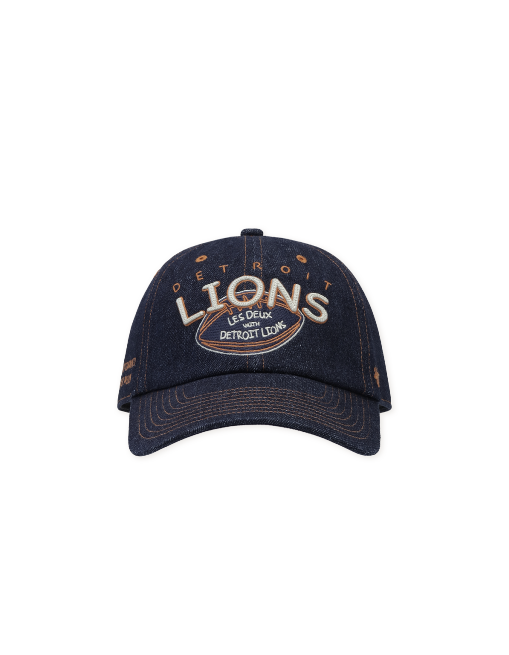 Denimkeps med Detroit Lions-tryck.