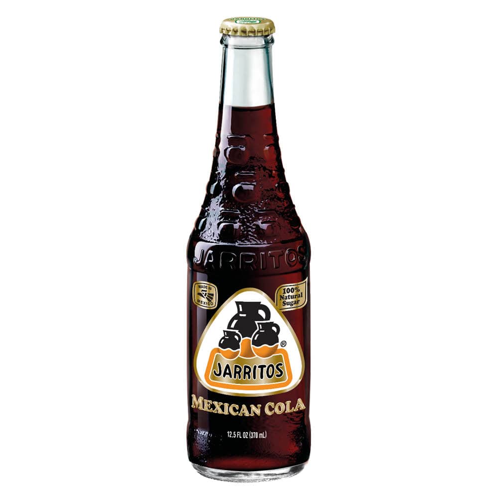 Glasflaska med Mexican Cola från Jarritos
