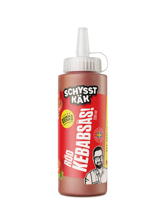 Röd kebabsås från Schysst käk